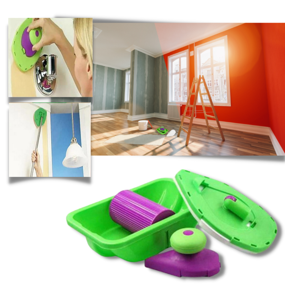 Raxiva - Paint Edger Set 4pcs Sponge Point and Decorative