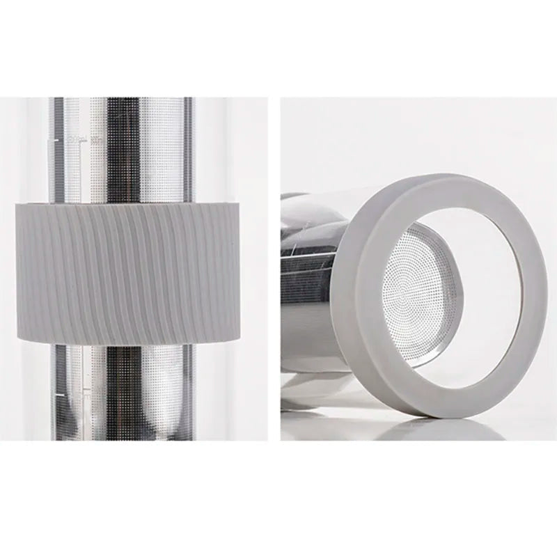 Raxiva - Portable Airtight Cold Brew Coffee Maker – 800ml Glass Pitcher for Iced Coffee & Tea