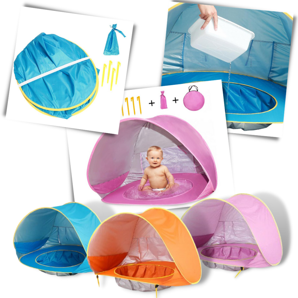 Raxiva - Portable Baby Beach Tent with Mini Pool
