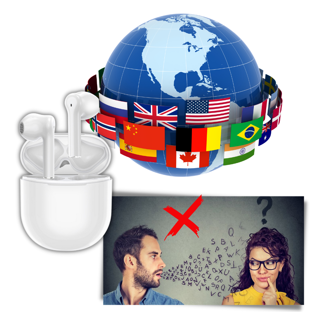 Raxiva - Portable Language Translator Earbuds