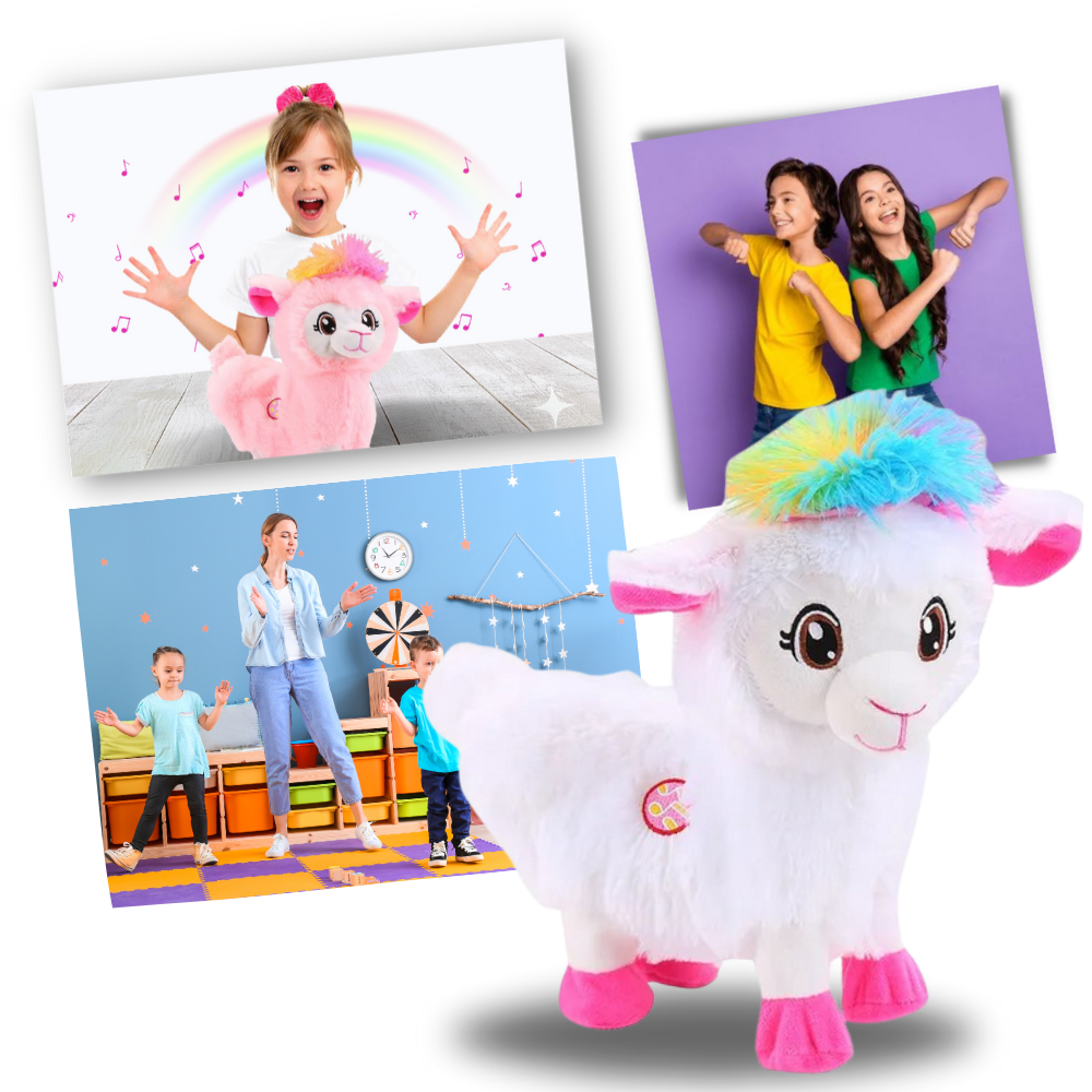 Raxiva - Rainbow Dancing Llama Musical Shakin Toy