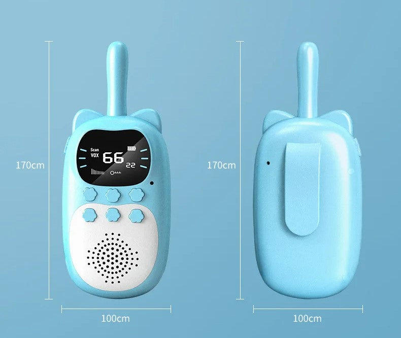Raxiva - Rechargeable Kids Walkie Talkie – 3km Range Handheld Radio, Fun & Practical Birthday Gift for Kids