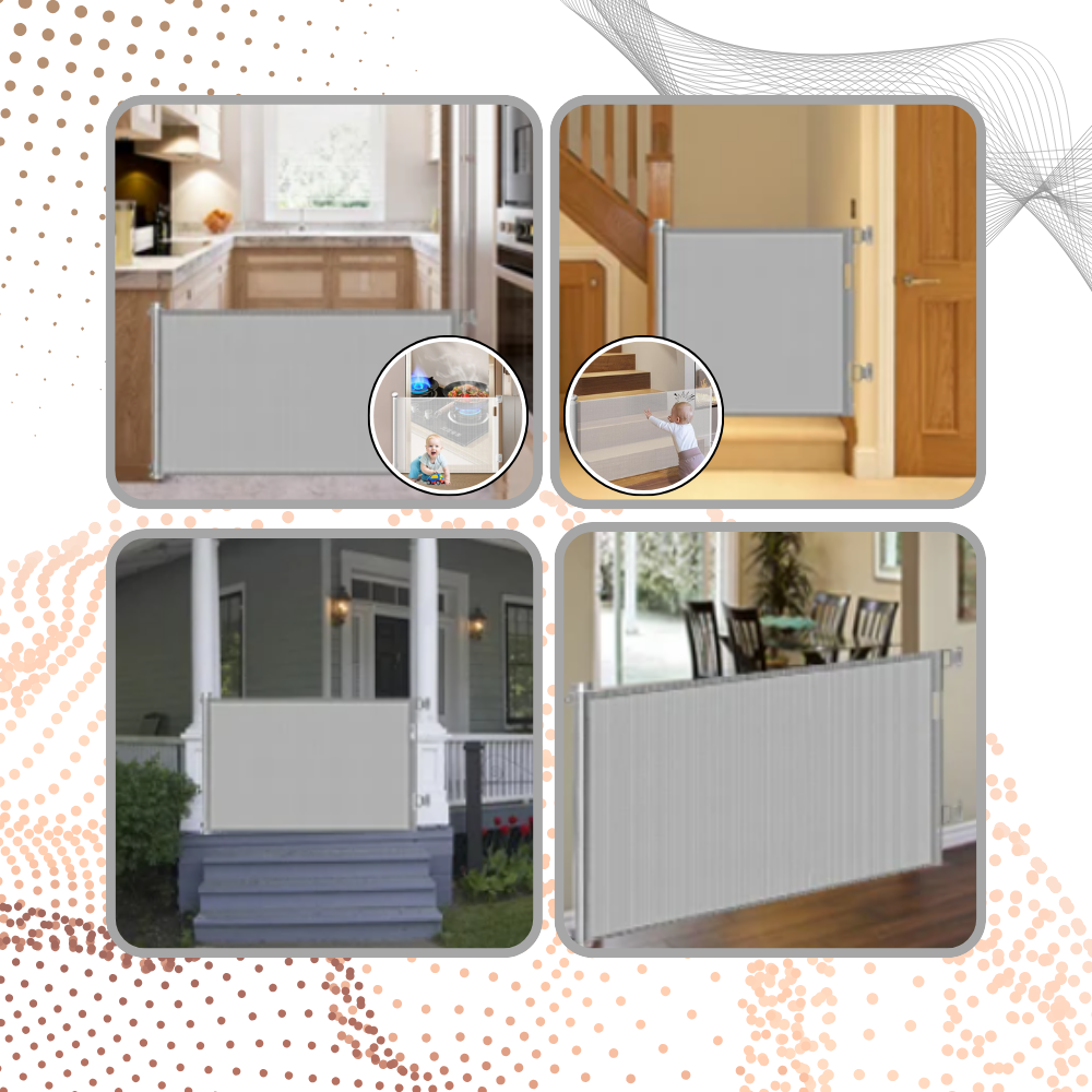 Retractable Sturdy Mesh Pet & Baby Gate-Raxiva-TOY7491681386557, Retractable Sturdy Mesh Pet & Baby Gate, , Raxiva, TOY,