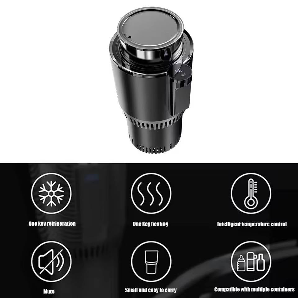 Raxiva-smart cup holder for hot and cold drinks in vehicle