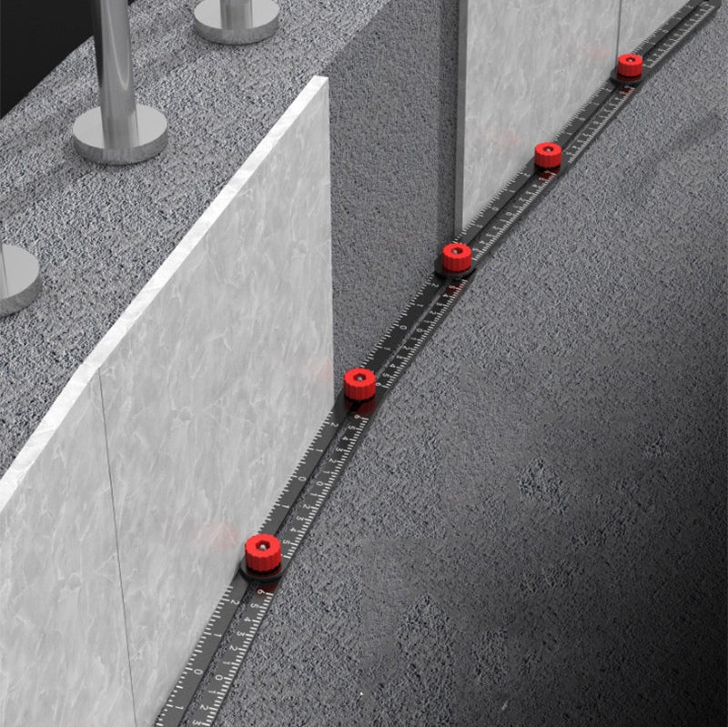 Raxiva-adjustable aluminum alloy tile work folding ruler