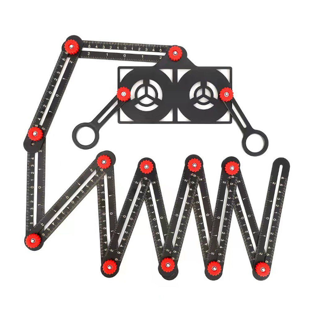 Raxiva-adjustable aluminum alloy tile work folding ruler