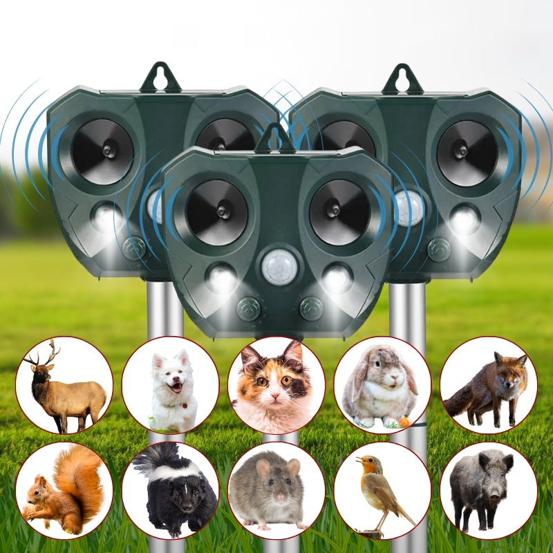 Raxiva waterproof solar animal pest repeller