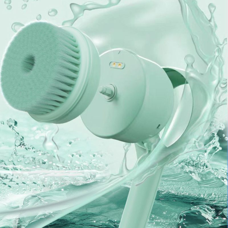 Raxiva-brosse bain electronique double poignee nettoyage facile