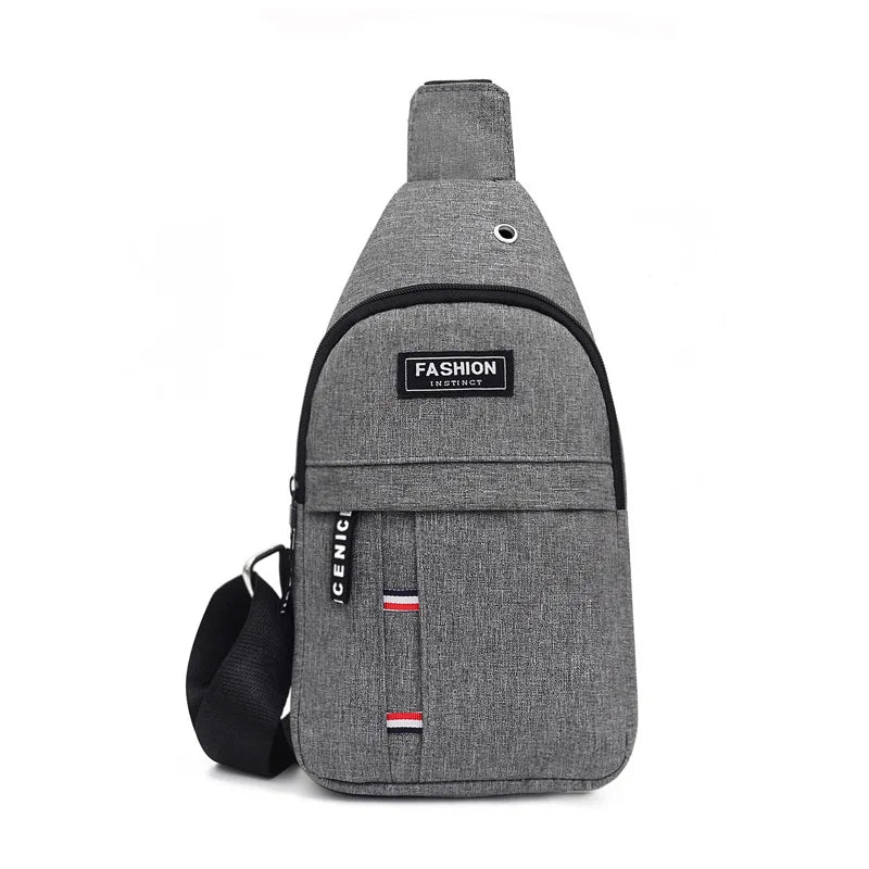 Raxiva-mens waterproof multifunction crossbody bag durable versatile everyday use