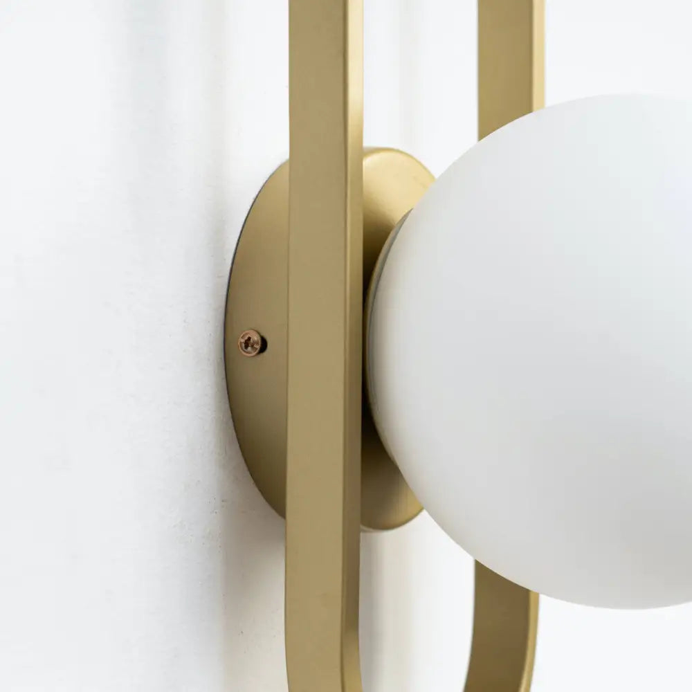 Raxiva-applique murale en verre finition doree