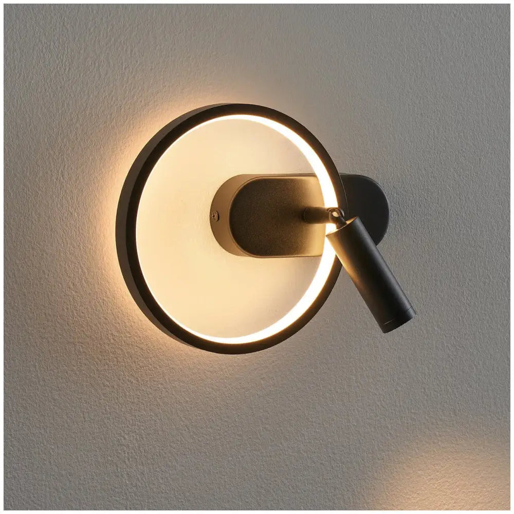 Raxiva-applique murale led ambiance avec liseuse orientable integree