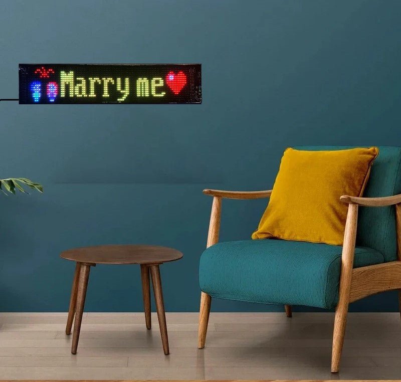 Raxiva-customizable rgb led car sign bluetooth programmable pixel panel dynamic animation lighting