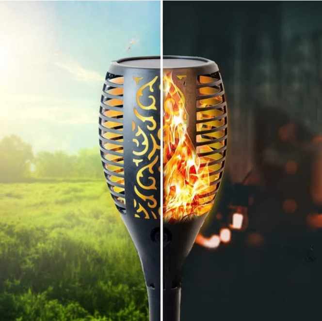 Raxiva-lampe solaire effet flamme jardin