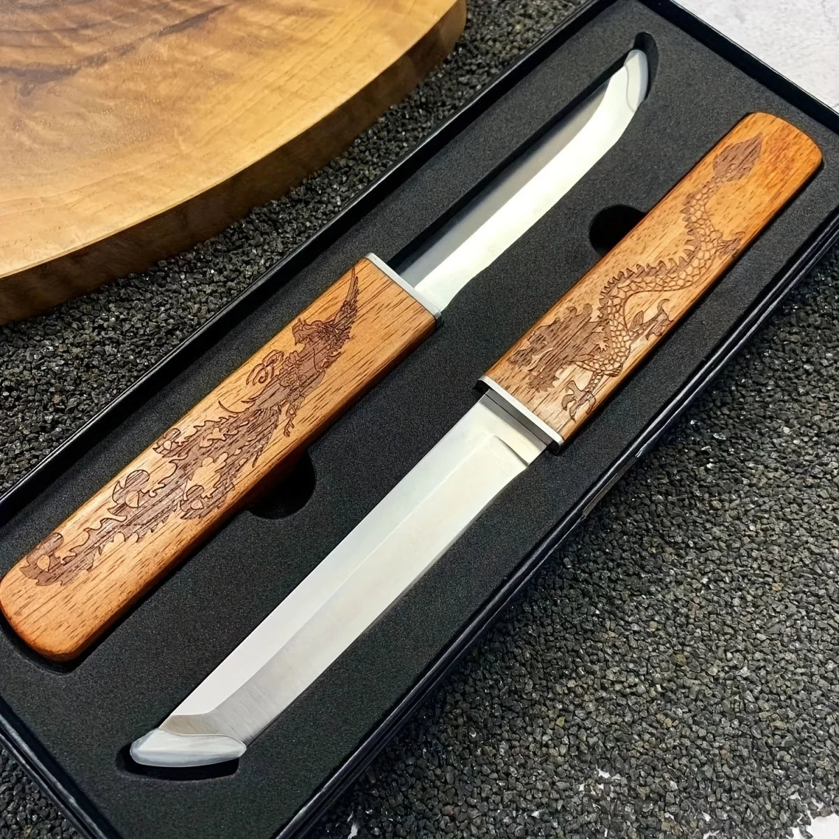 Raxiva-dual blade steak knife set
