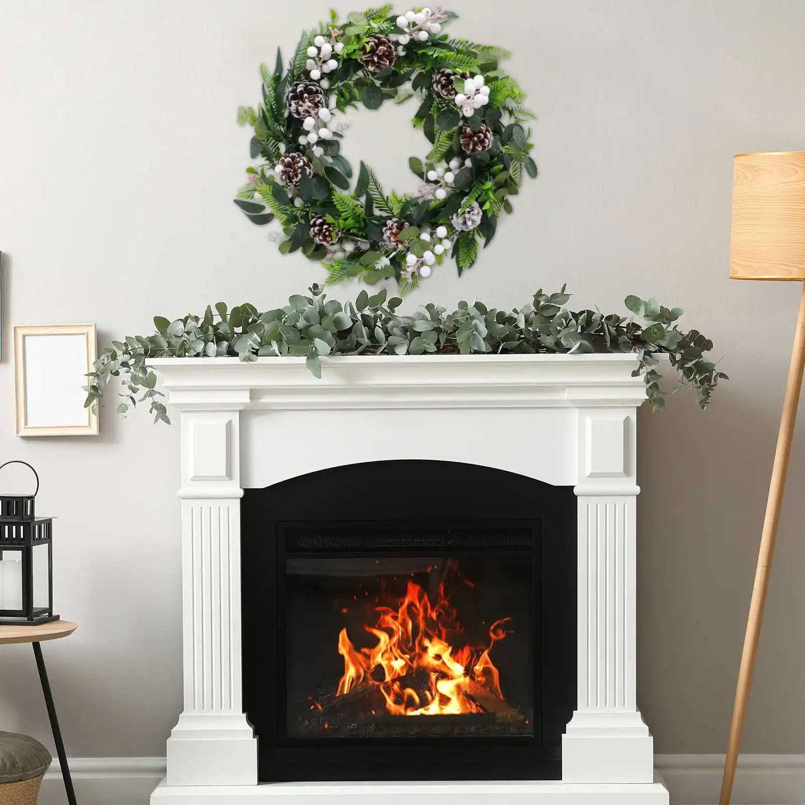 Raxiva-50cm elegant eucalyptus wreath