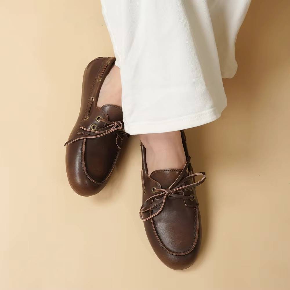 Raxiva-women genuine leather moccasins