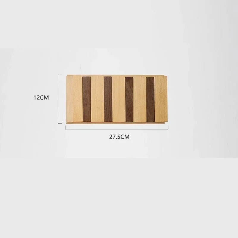 Raxiva-wooden wall mounted coat rack hooks