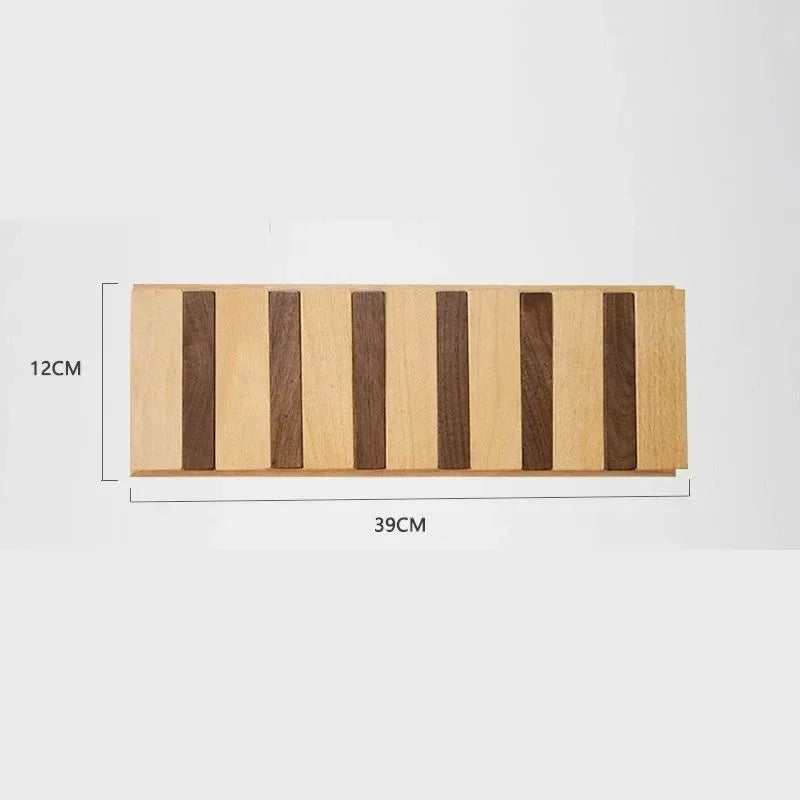 Raxiva-wooden wall mounted coat rack hooks