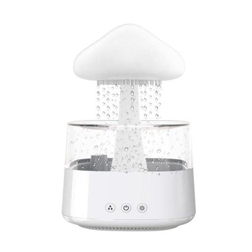 Raxiva-2 in 1 desk light humidifier rain cloud aromatherapy zen diffuser night light mushroom lamp