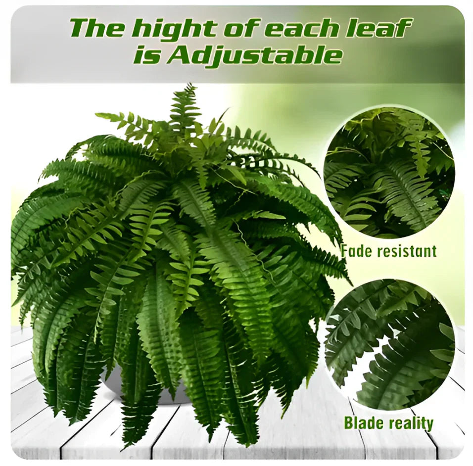 Raxiva-uv resistant lifelike artificial boston fern for outdoors 2