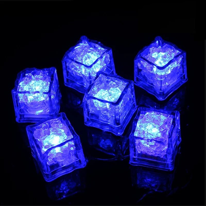 Raxiva-glowing led ice cubes fun fast flash water toys party decorations magical drinks