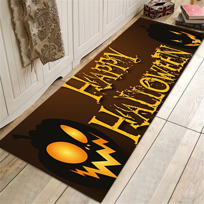 Raxiva-halloween bathroom rug set water absorbent anti slip floor mat