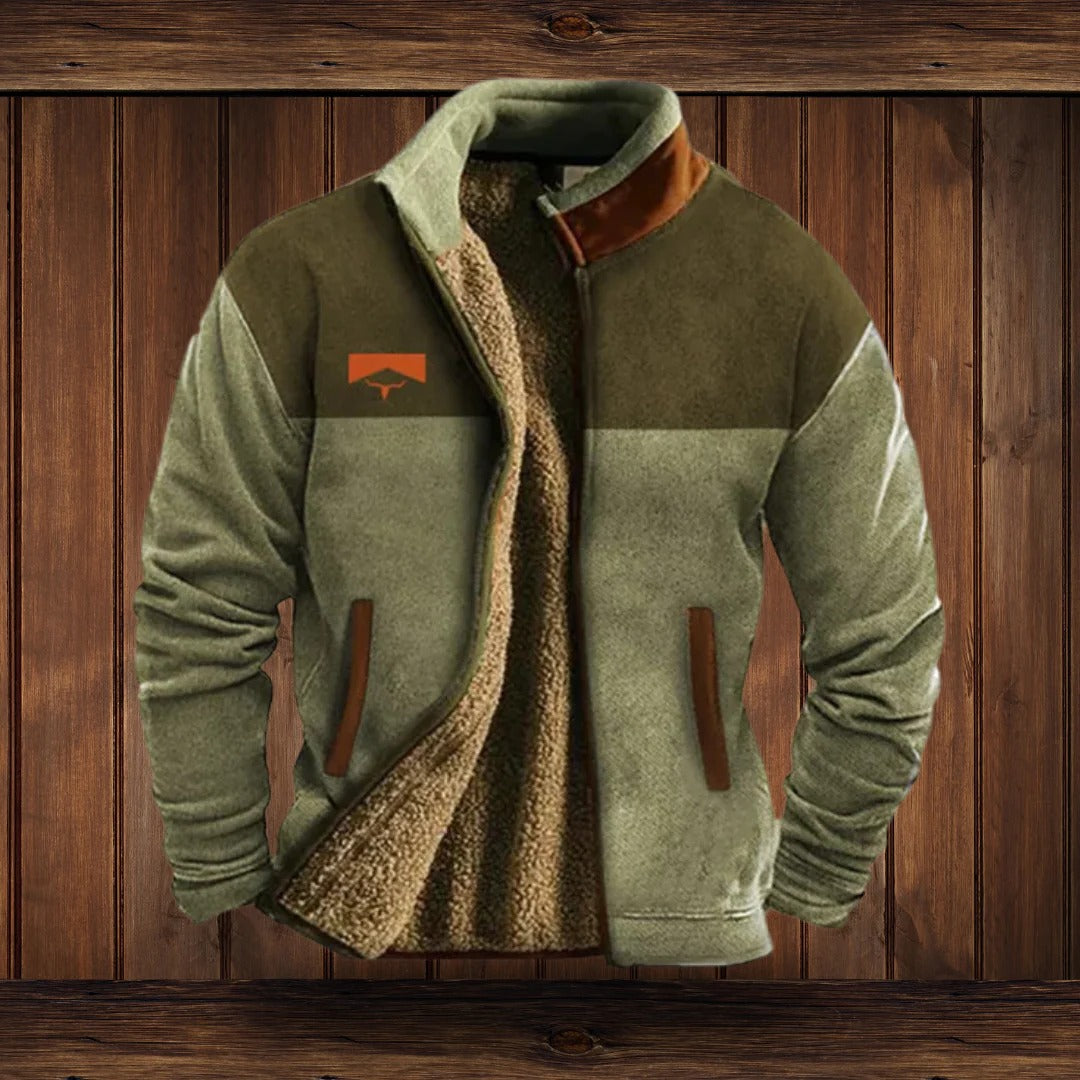 Raxiva-mens fleece jacket for outdoor activities