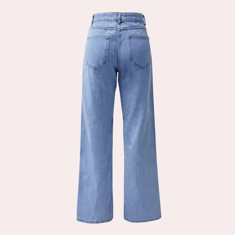 Raxiva-casual baggy jeans women