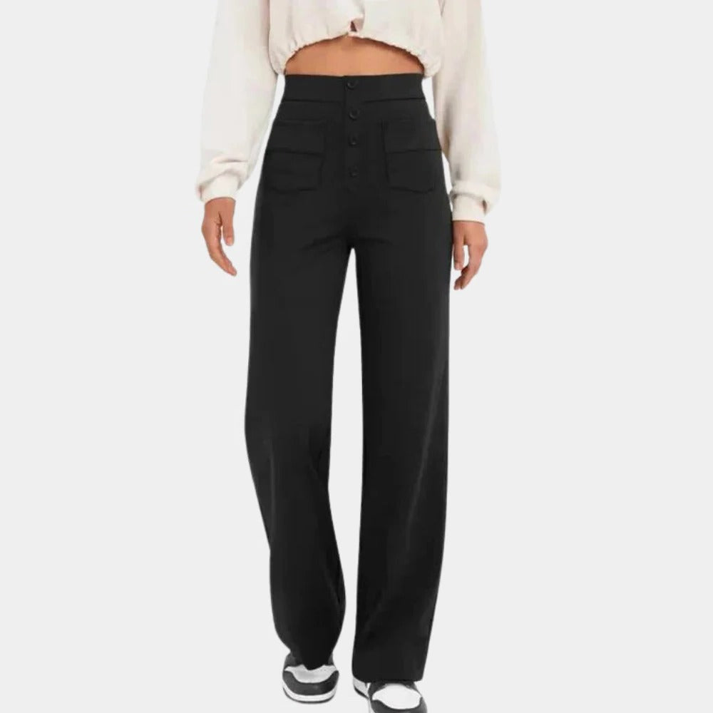 Raxiva-casual high waisted womens pants