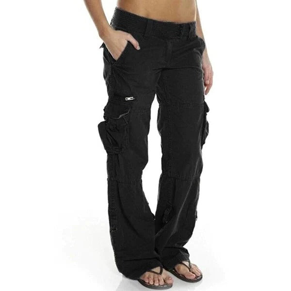 Raxiva-cargo pants for women with pockets