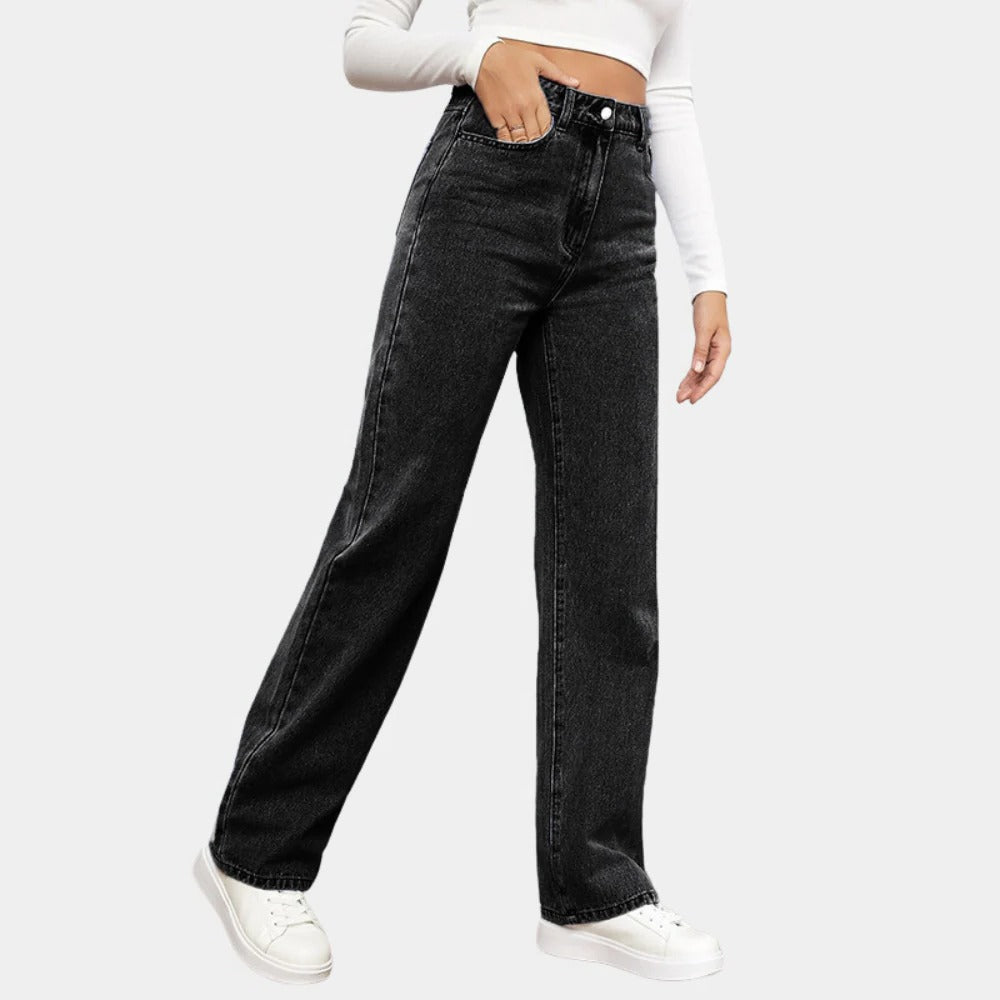 Raxiva-casual baggy jeans women
