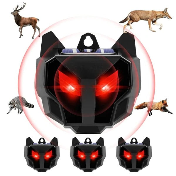 Raxiva-solar powered outdoor nighttime animal repeller 2pcs