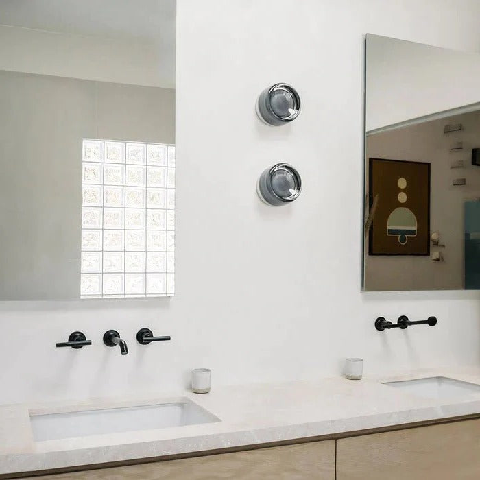 Raxiva-modern dimple glass led wall light