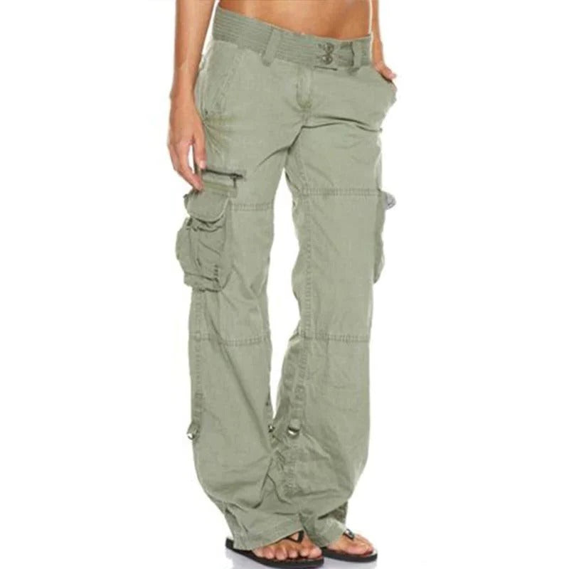 Raxiva-cargo pants for women with pockets