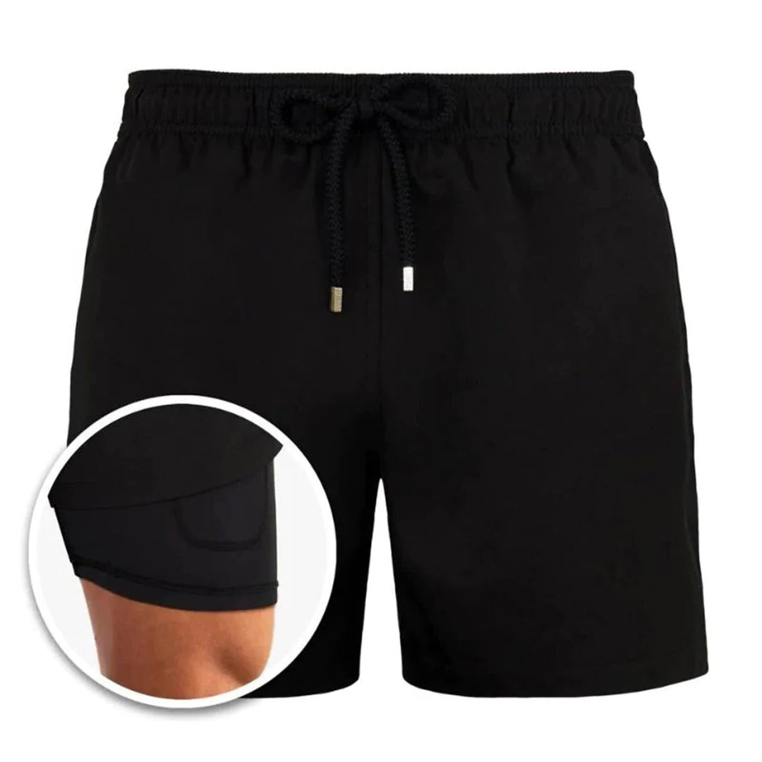 Raxiva-stylish swim shorts for men