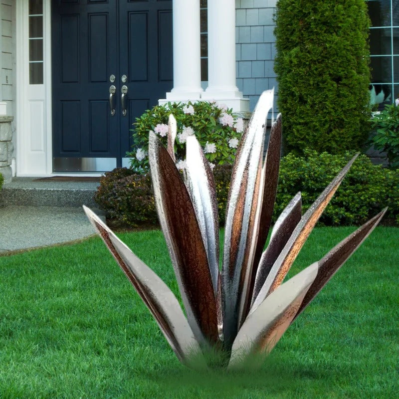 Raxiva-agave americana metal decor plant