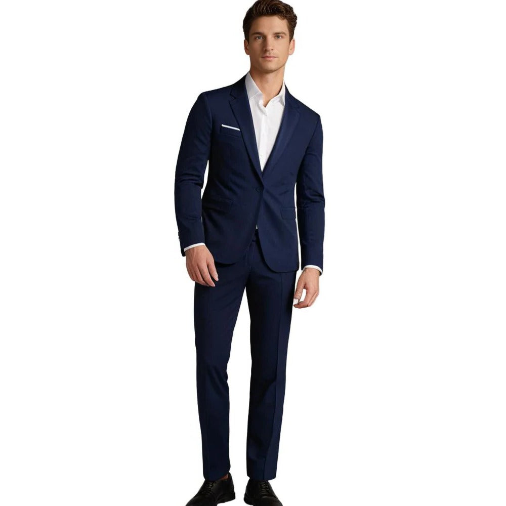 Raxiva-mens blazer and trousers suit