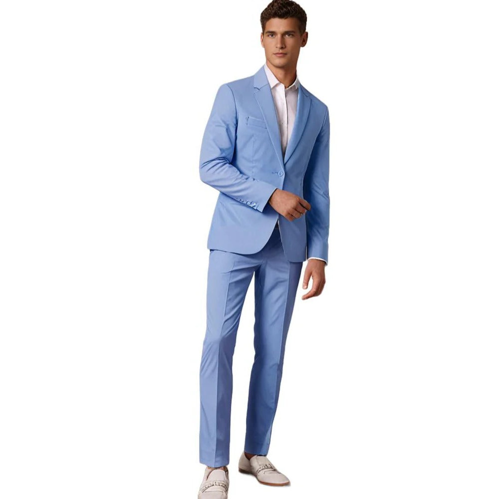 Raxiva-mens blazer and trousers suit