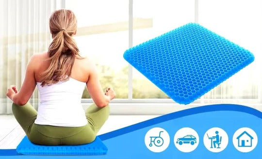 Raxiva-orthopedic gel seat cushion pressure relief tailbone lower back support office car wheelchair