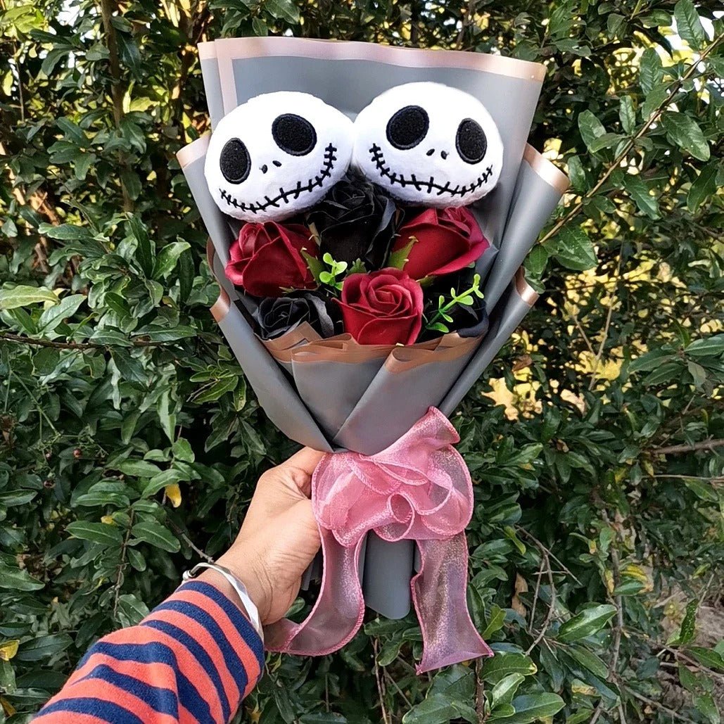 Raxiva-jack skellington plush bouquet doll halloween