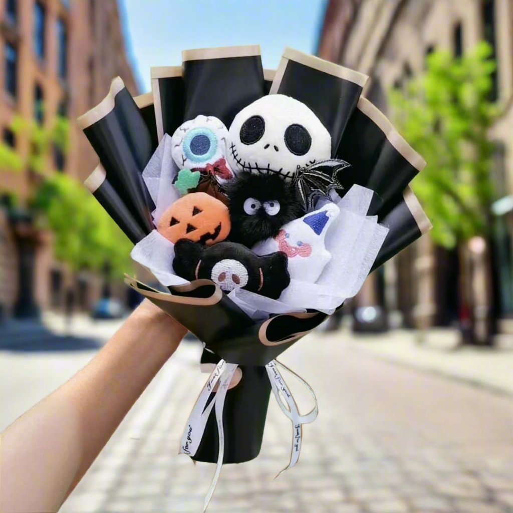 Raxiva-jack skellington plush bouquet doll halloween