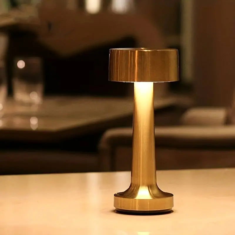Raxiva-lampe de table led retro chic or