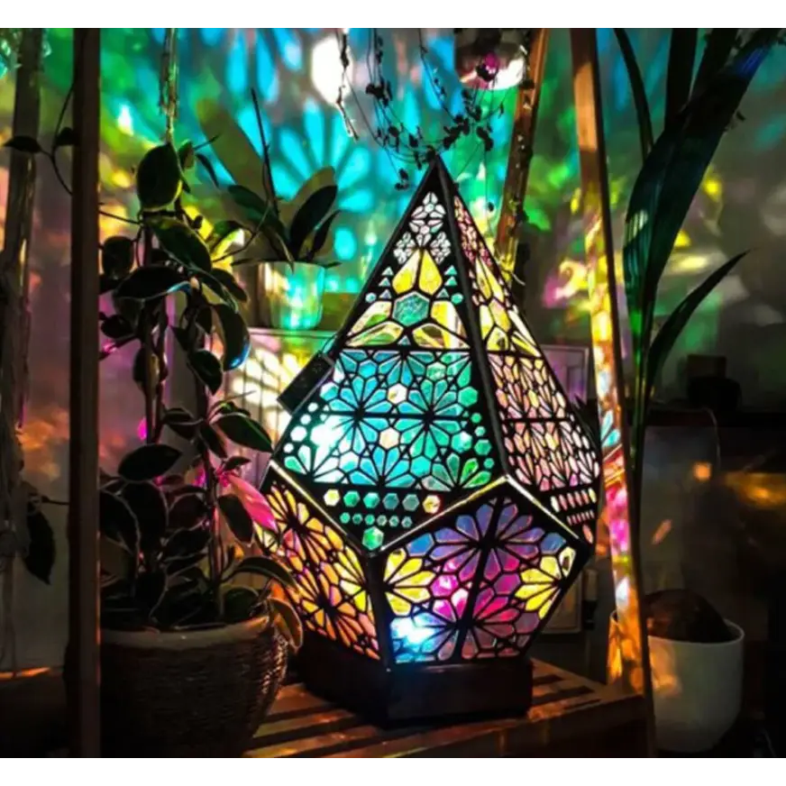 Raxiva-trippy kaleidoscope lamp