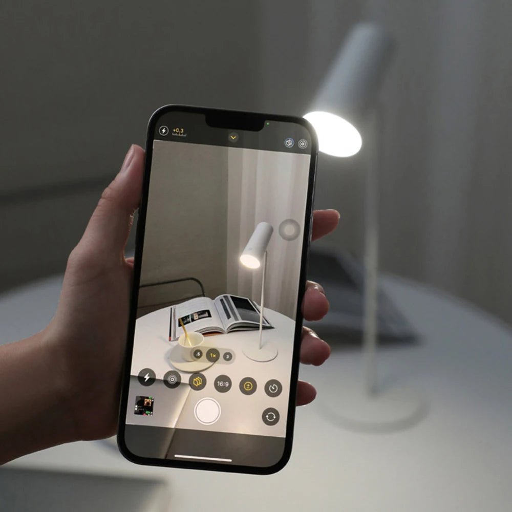 Raxiva-led desk lamp dimmable touch control usb powered table light reading relaxing cozy ambiance