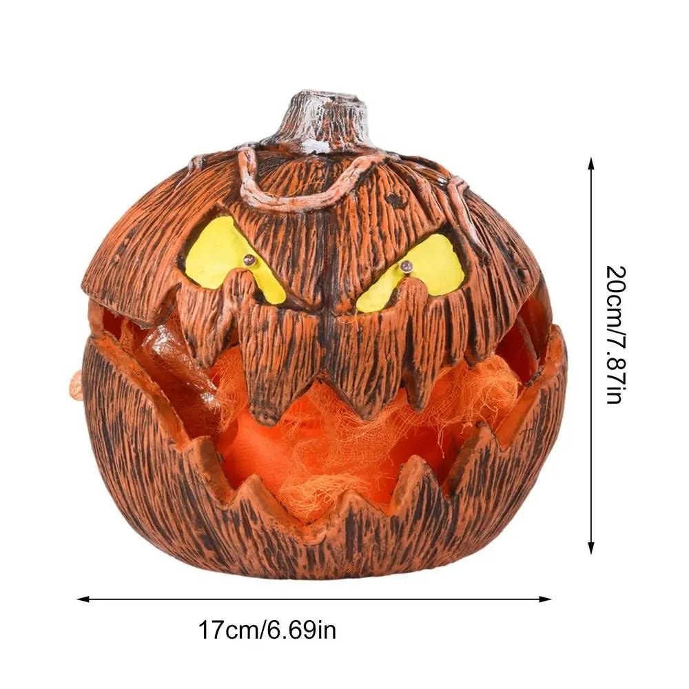 Raxiva-led pumpkin lantern jack o lantern mouth open talking halloween indoor lights
