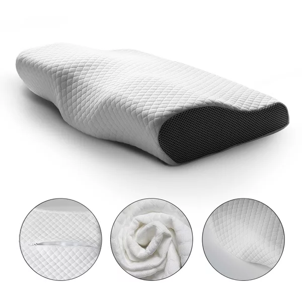 Raxiva-contoured orthopedic memory foam pillow neck pain