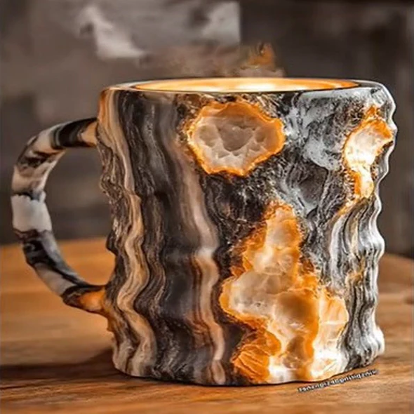 Raxiva-new mineral crystal coffee cups