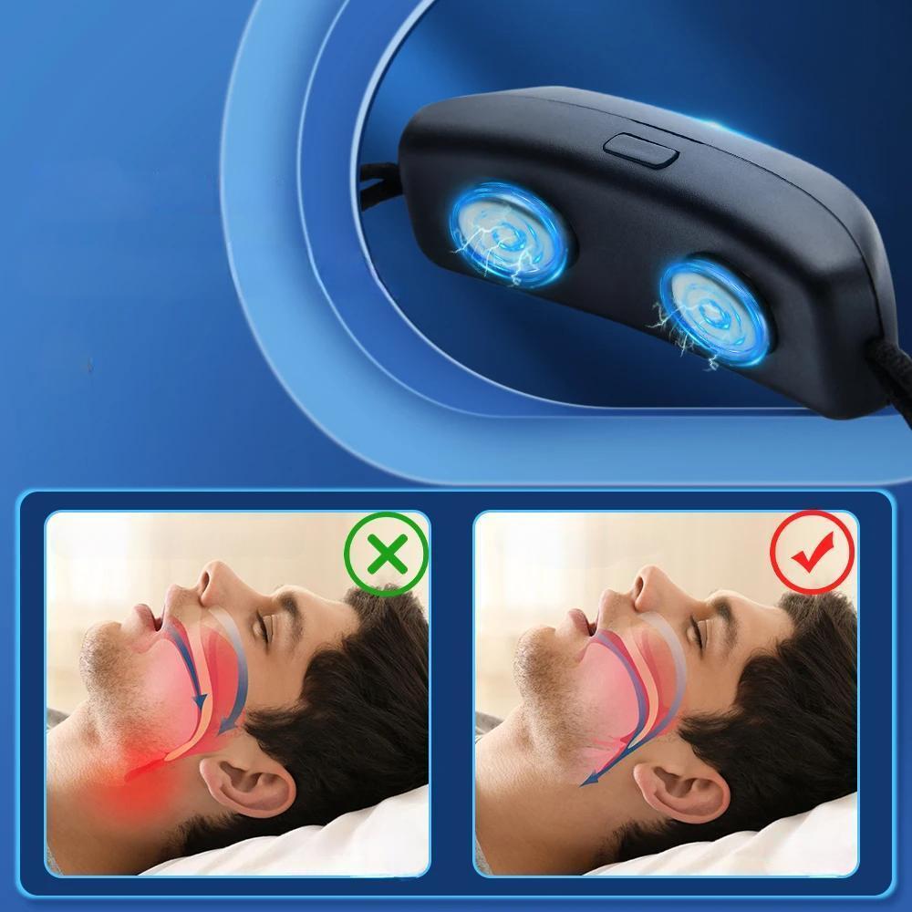 Raxiva-portable usb rechargeable anti snoring device smart sleep aid