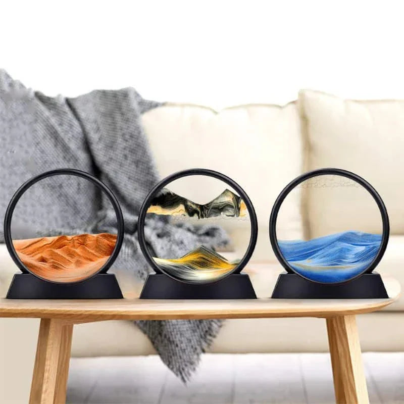 Raxiva-mirage temporel sablier 3d paysage en mouvement