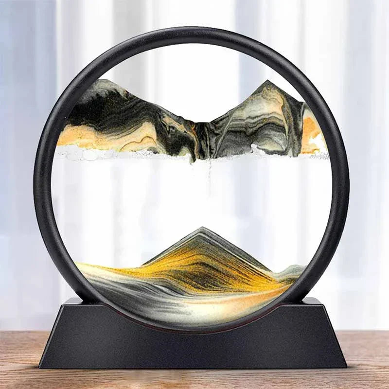 Raxiva-mirage temporel sablier 3d paysage en mouvement
